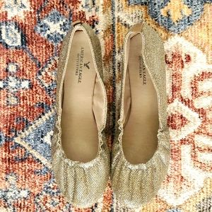 American Eagle Shimmer Ballet Flats